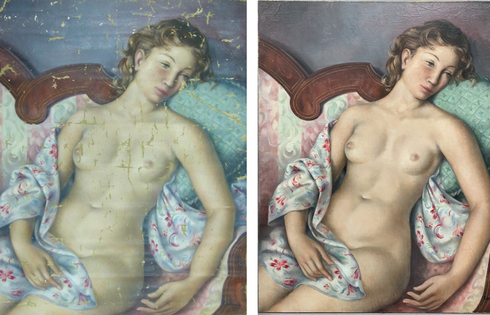 Restaurada una obra d’Artur Carbonell que participarà en l’exposició de la propera tardor Restaurada una obra d’Artur Carbonell que participarà en l’exposició de la propera tardor