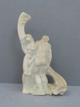 'Eva i Adam'. Projecte de peu de llum. 1905-1906. Guix pintat. Ismael Smith i Marí (Barcelona, 1886 - Nova York, 1972)