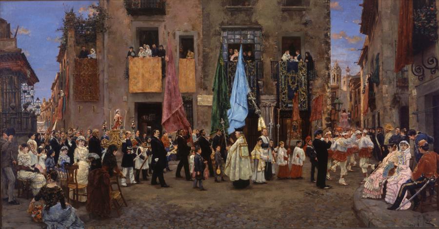 "La Processó de Sant Bartomeu" de Felip Masó i de Falp / Museus de Sitges