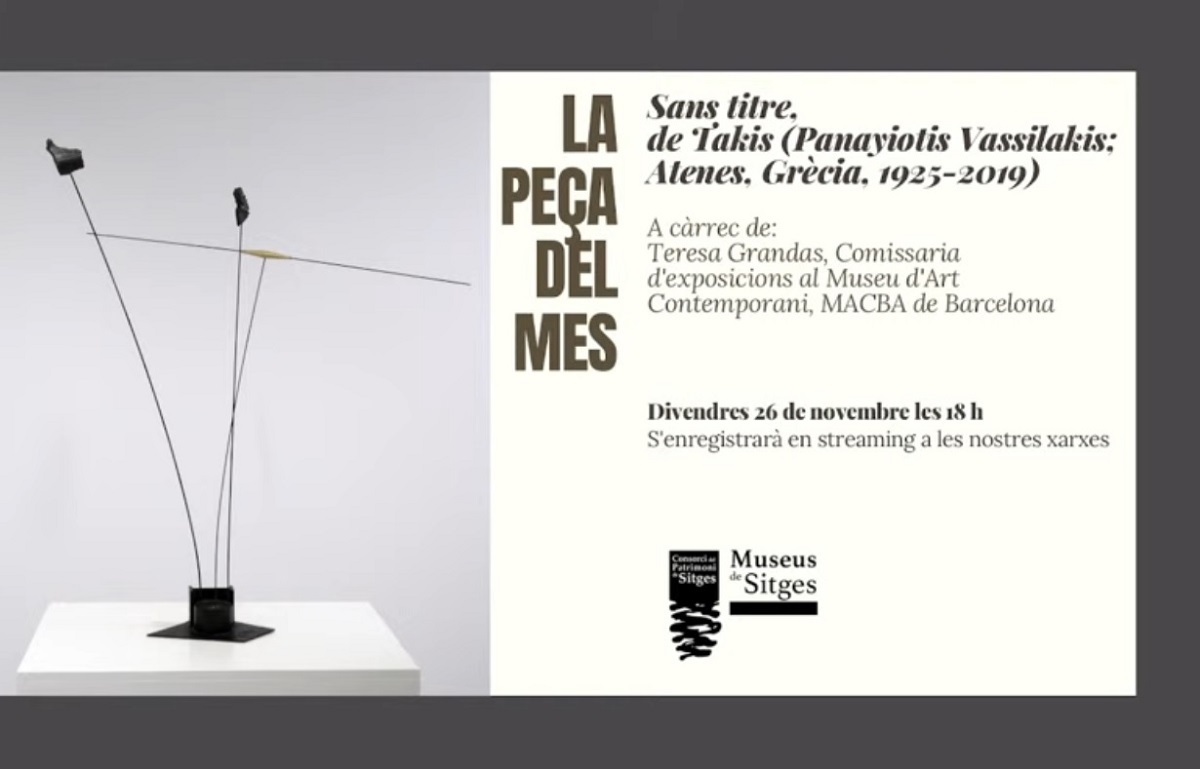 L’art cinètic de Takis remou la Peça del Mes dels Museus de Sitges