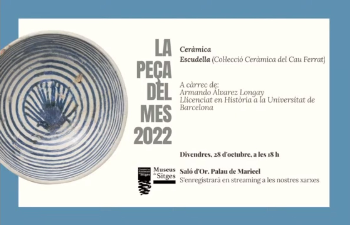 Una escudella de ceràmica valenciana a la Peça del Mes dels Museus