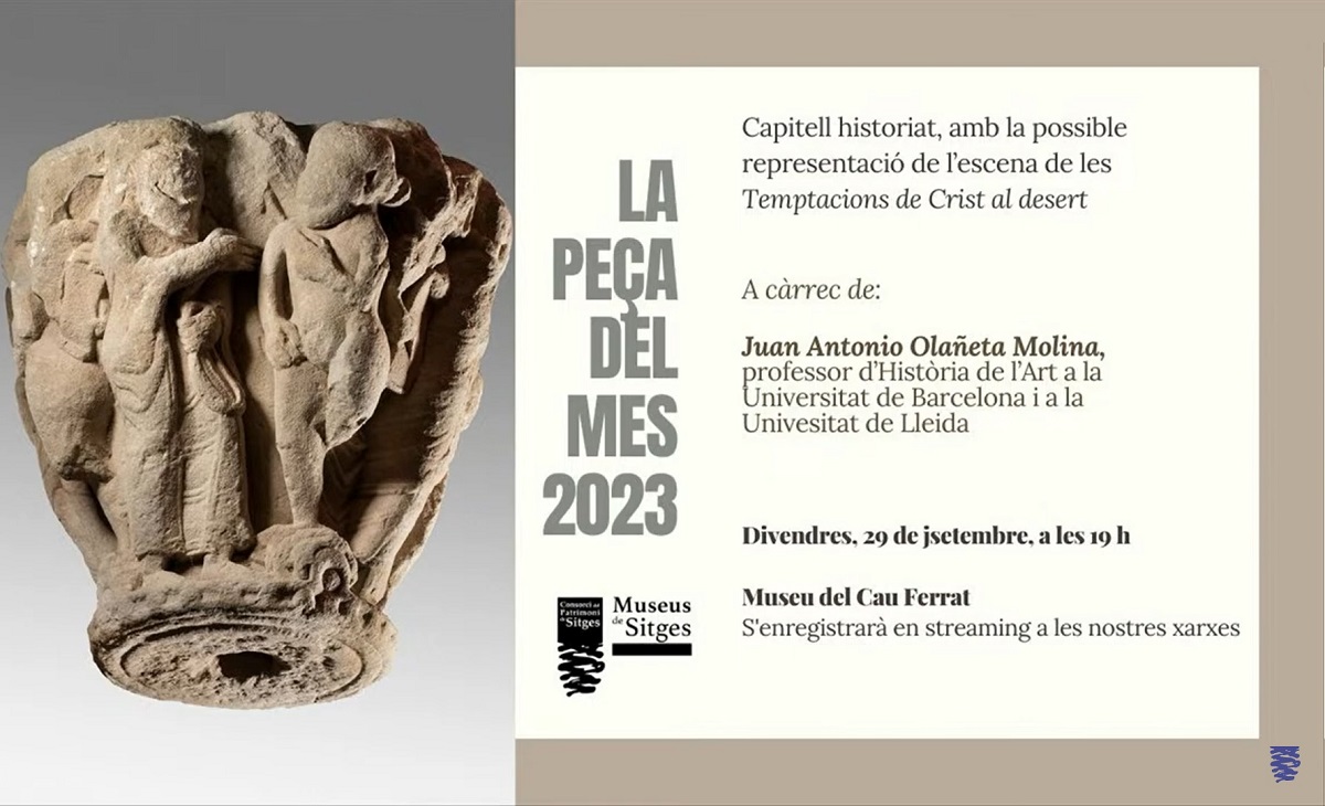 Un capitell romànic a la Peça del Mes dels Museus de Sitges