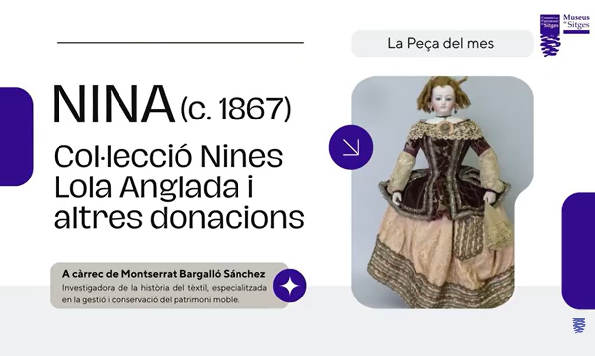 Una nina «Parisienne» a la Peça del Mes dels Museus de Sitges