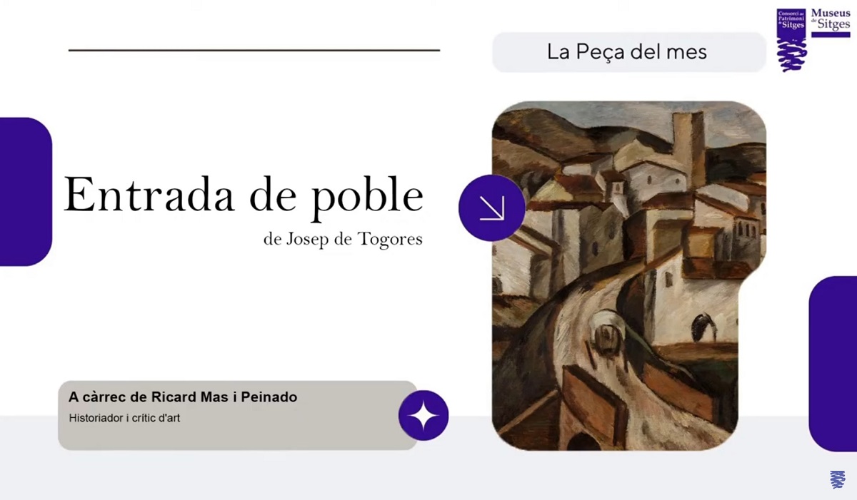 Un paisatge d’Òrrius de Josep de Togores a la Peça del Mes