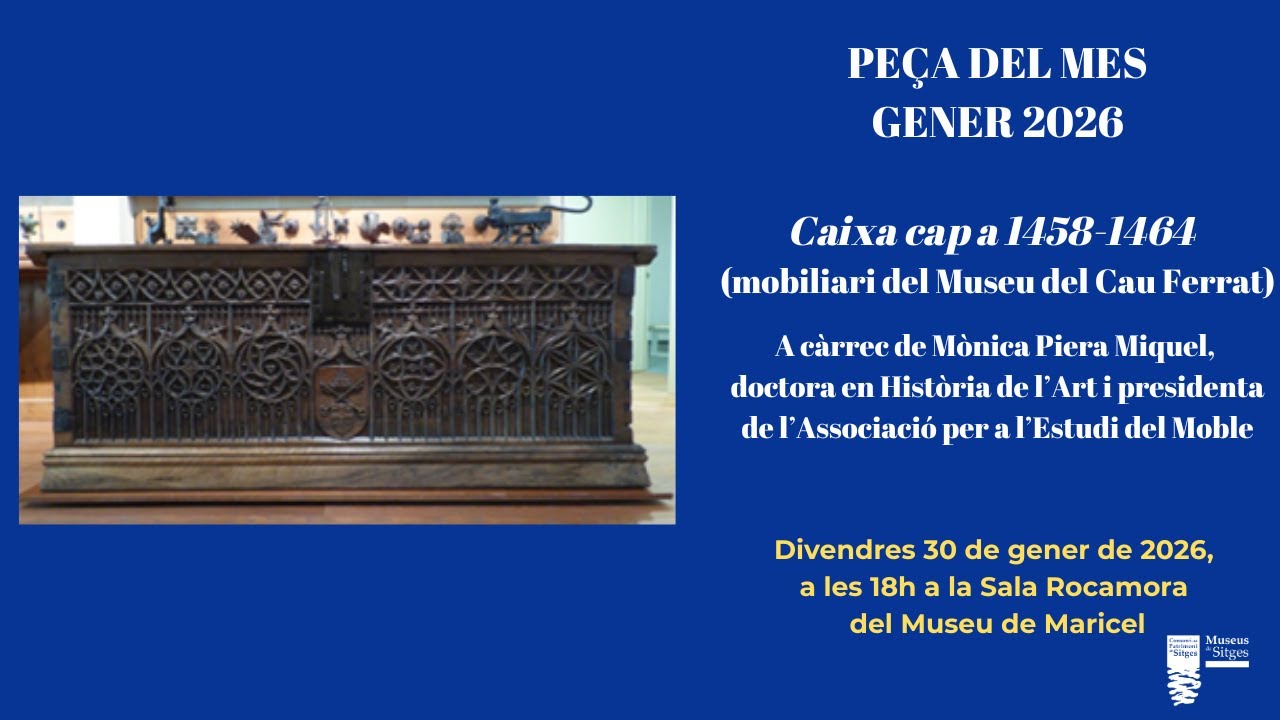 Una caixa d’estil gòtic florit del Cau Ferrat a la Peça del Mes