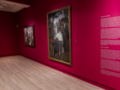 Imatge de la sala on s’exposa ‘La partició del vi’ a l’exposició de Zuloaga a la Fundació Mapfre de Madrid